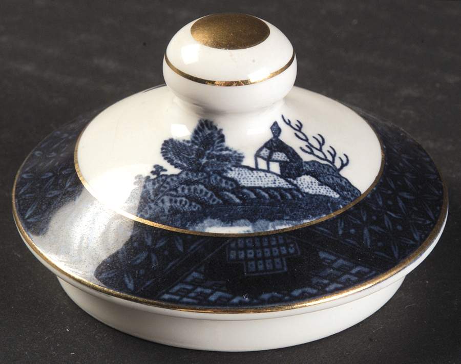 Blue Willow Lid for Sugar Bowl by Nikko-1