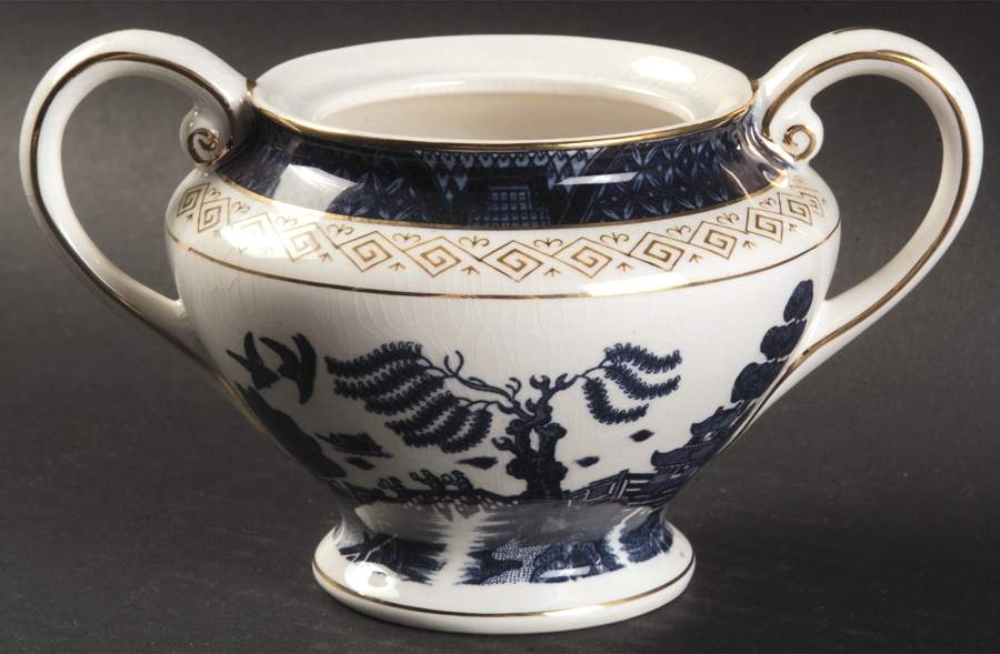 Blue Willow Sugar Bowl No Lid by Nikko-1