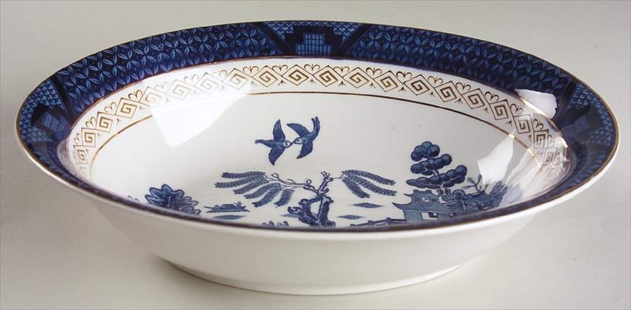 Blue Willow 10" Oval Vegetable Bowl by Nikko-1
