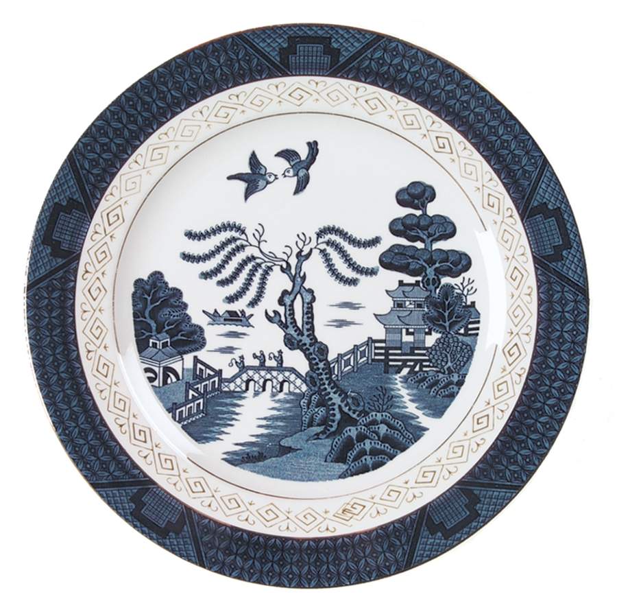 Blue Willow Dinner Plate by Nikko-1