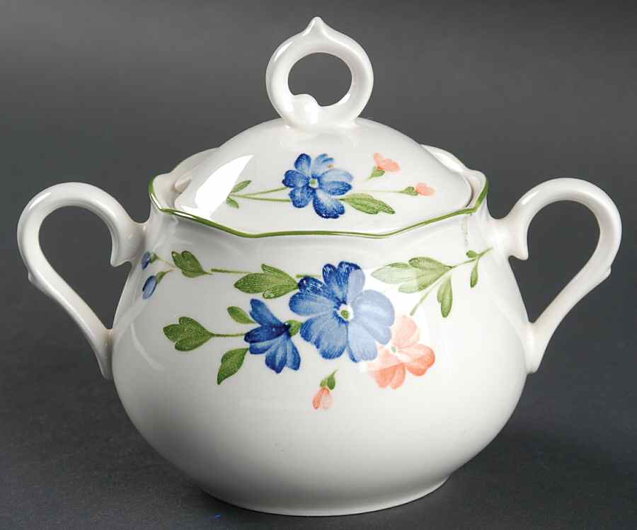 Bordeaux Sugar Bowl & Lid by Nikko-1