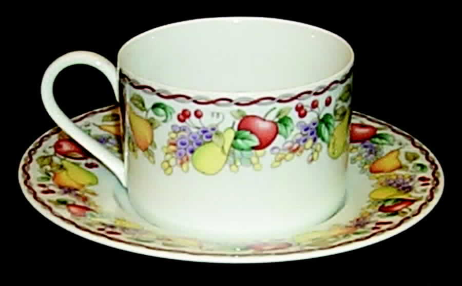Bountiful Flat Cup & Saucer Set by Nikko-1