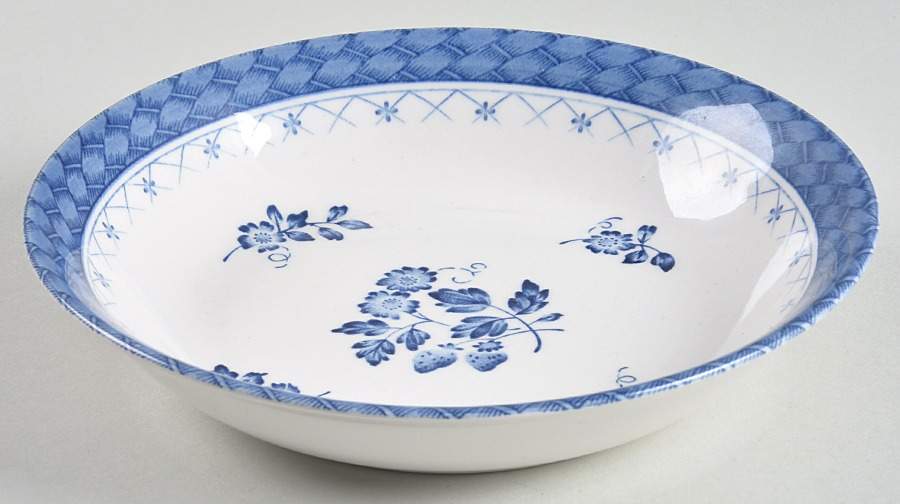 Braided Blue Coupe Soup Bowl by Nikko-1