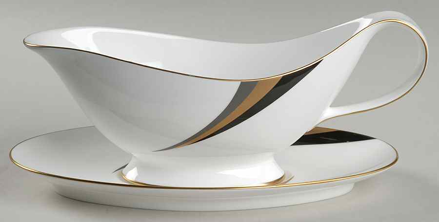 Cachet Gravy Boat & Underplate by Nikko-1