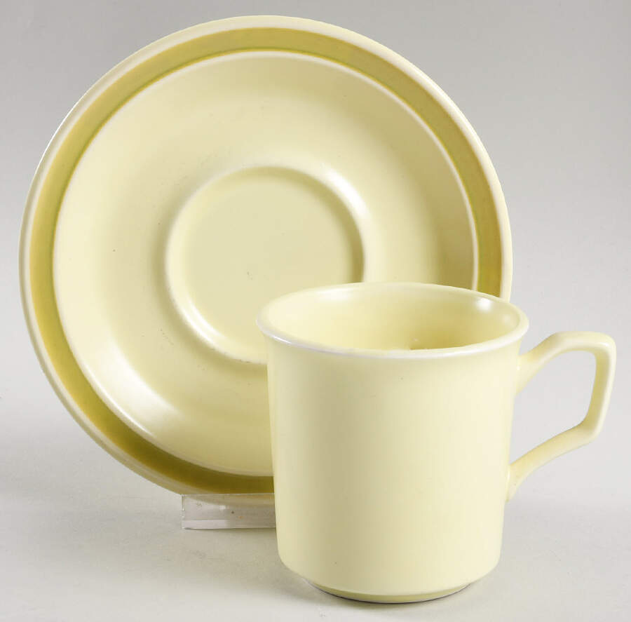 Cactus Flower Flat Cup & Saucer Set by Nikko-1