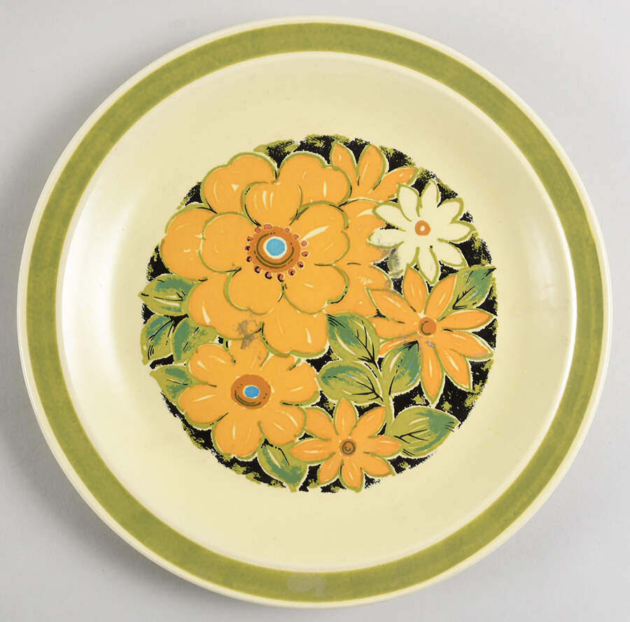 Cactus Flower 12" Chop Plate (Round Platter) by Nikko-1
