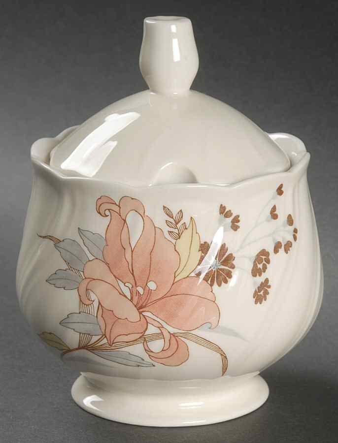 Calypso Sugar Bowl & Lid by Nikko-1