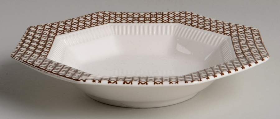 Cane Rim Soup Bowl by Nikko-1
