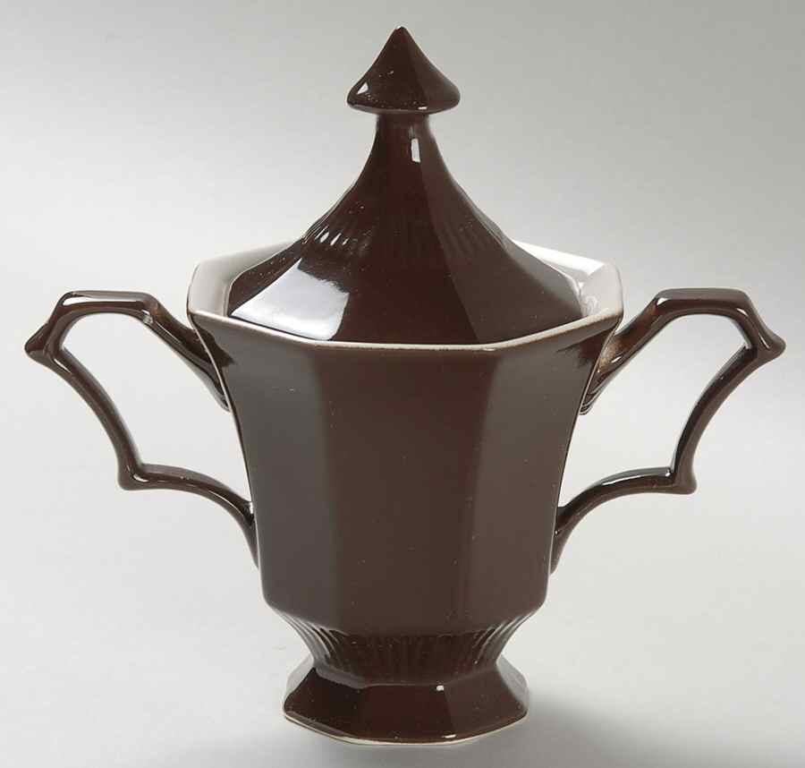 Cane Sugar Bowl & Lid by Nikko-1