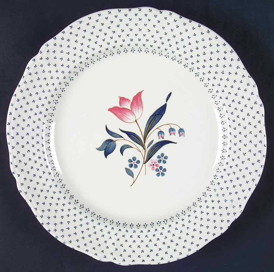Calico Prints Blue Dinner Plate by Nikko-1