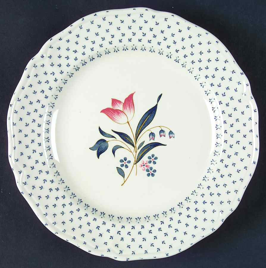 Calico Prints Blue Salad Plate by Nikko-1