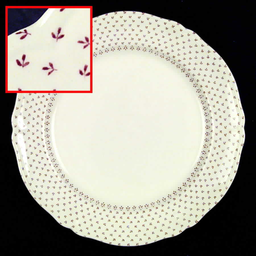 Calico Prints Red Dinner Plate by Nikko-1