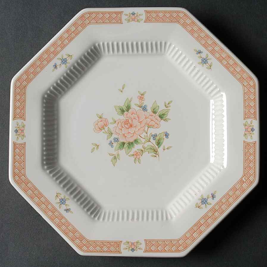 Cameo Rose Salad Plate by Nikko-1