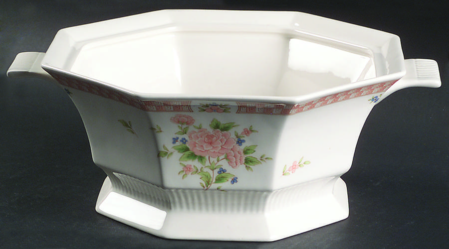 Cameo Rose 2 Qt Round Covered Casserole No Lid by Nikko-1