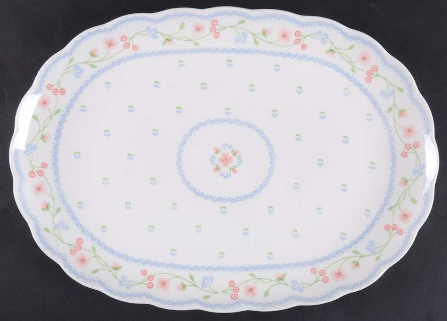 Chantilly 13" Oval Serving Platter by Nikko-1