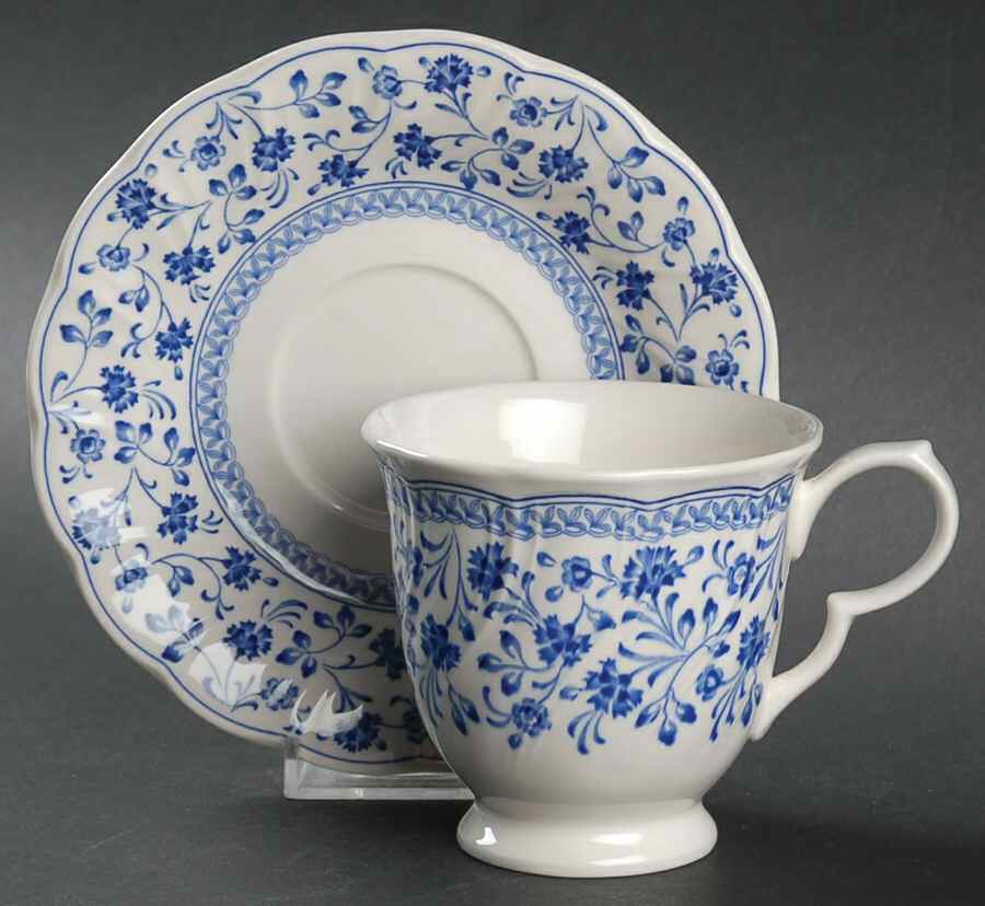 Chatham Footed Cup & Saucer Set by Nikko-1