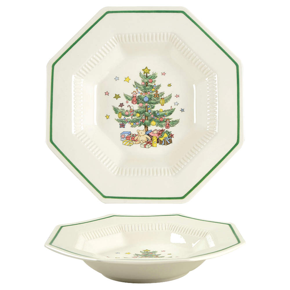 Christmastime Rim Soup Bowl by Nikko-1