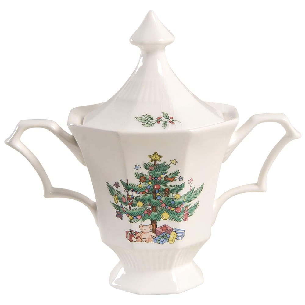 Christmastime Sugar Bowl & Lid by Nikko-1