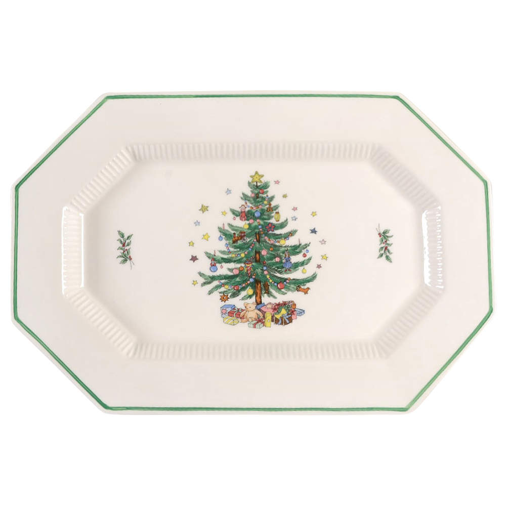 Christmastime 16" Oval Serving Platter by Nikko-1
