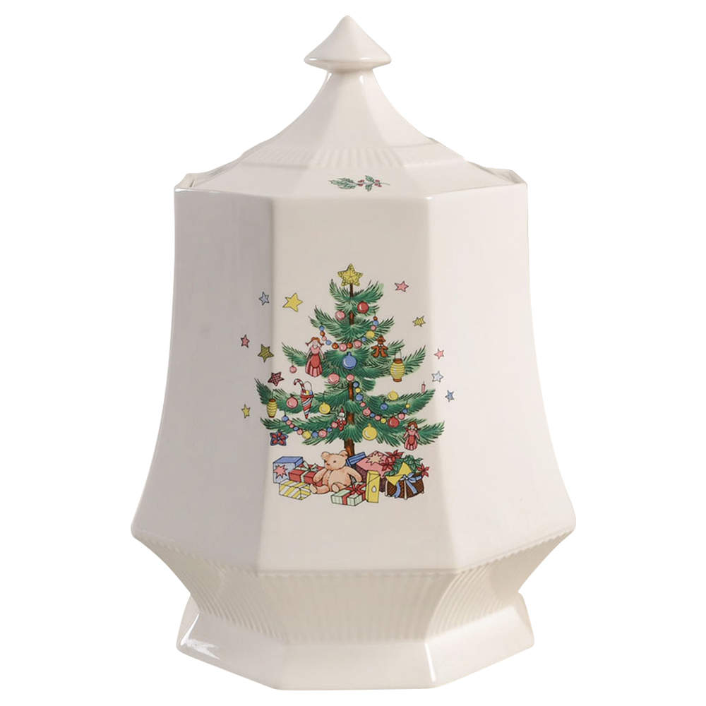 Christmastime Cookie Jar & Lid by Nikko-1