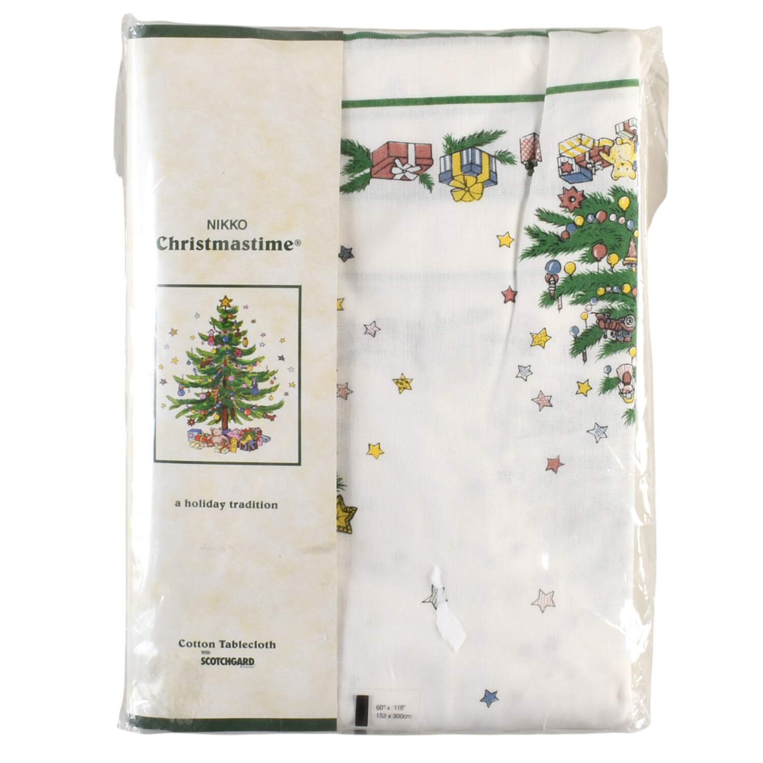 Christmastime 60" x 118" Rectangular Tablecloth by Nikko-1