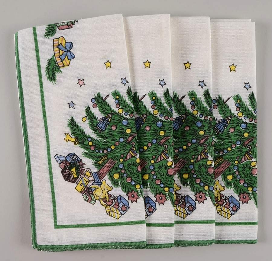 Christmastime Linen Napkin - Set of 4 by Nikko-1