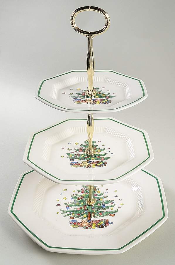 Christmastime 3 Tiered Serving Tray (DPM2,SPM2,BBM2) by Nikko-1