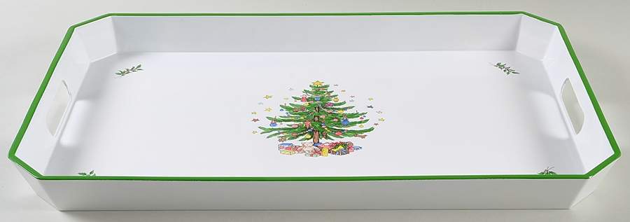Christmastime 19" Plastic Serving Tray by Nikko-1