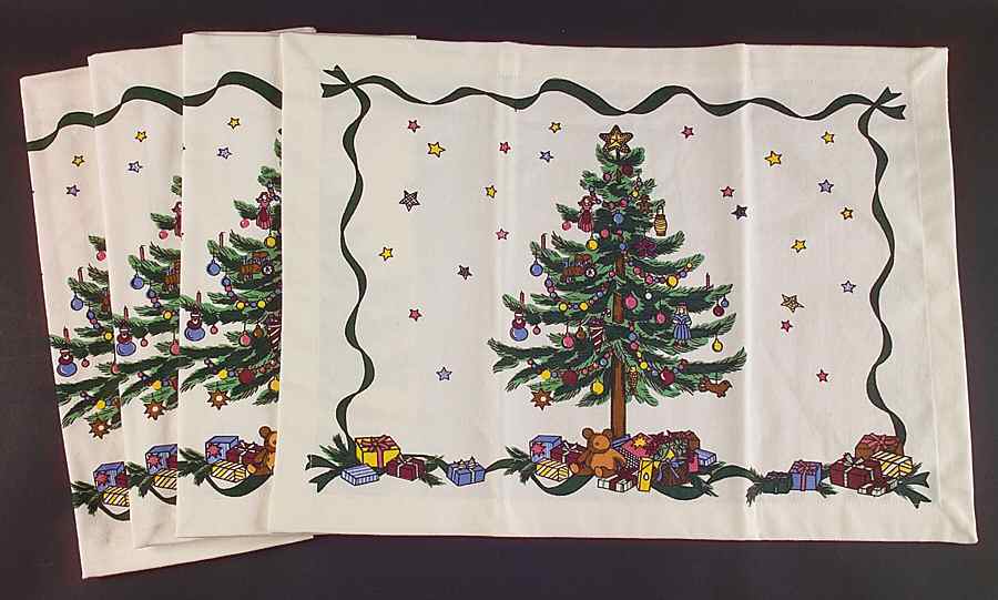 Christmastime Cloth Placemat - Set of 4 by Nikko-1