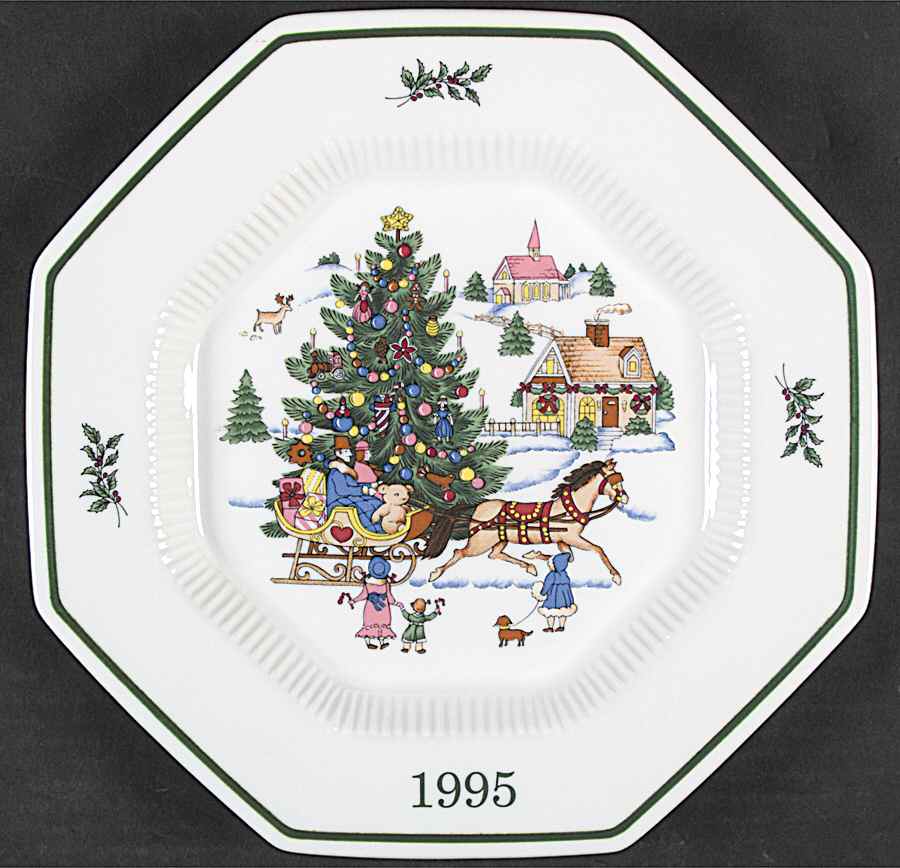 Christmastime 1995 Collector Plate by Nikko-1