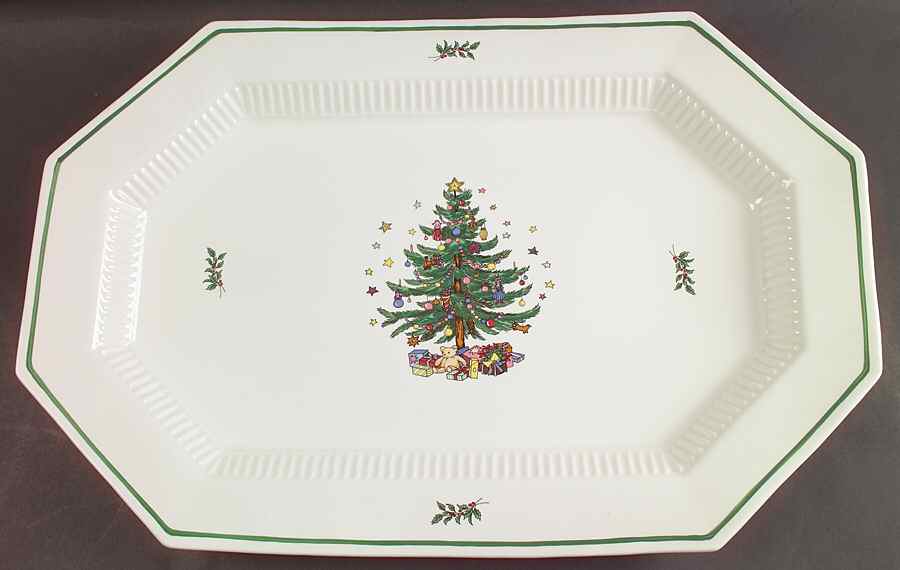 Christmastime 20" Oval Serving Platter by Nikko-1