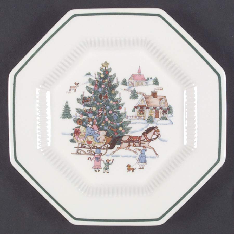 Christmastime Accent Salad Plate by Nikko-1