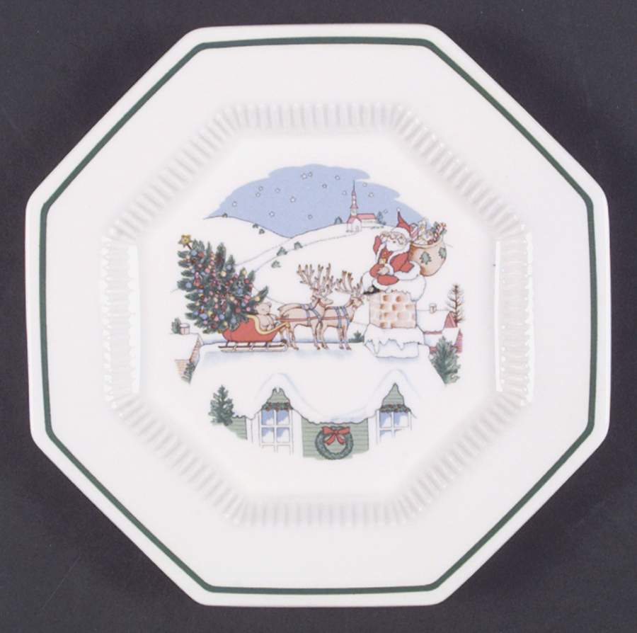 Christmastime Accent Salad Plate by Nikko-1