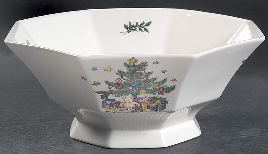 Christmastime 9" Salad Serving Bowl by Nikko-1