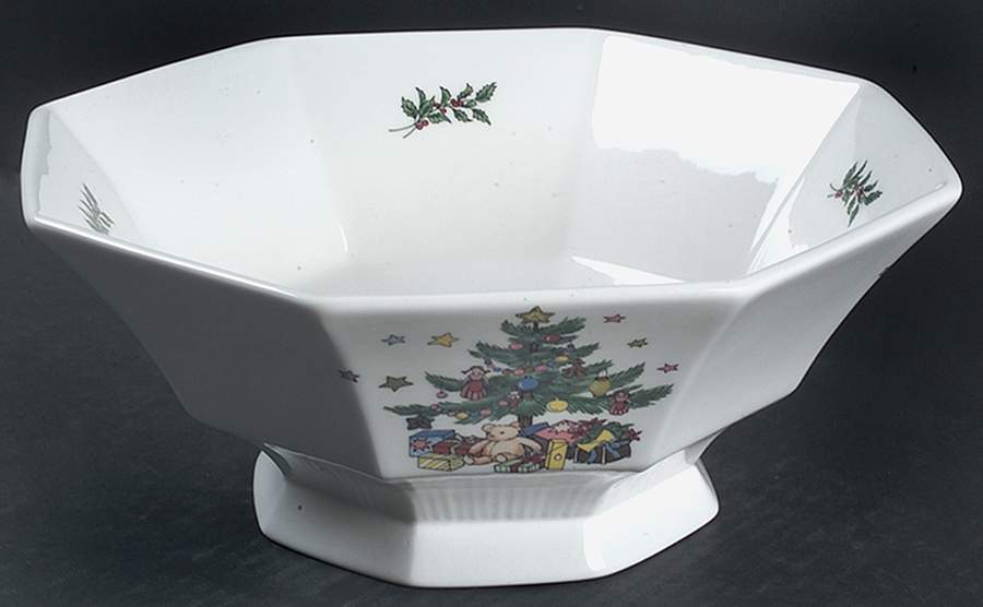 Christmastime 9" Salad Serving Bowl by Nikko-1