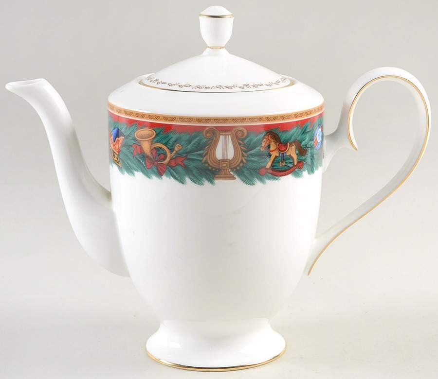 Christmas Tradition Coffee Pot & Lid by Nikko-1