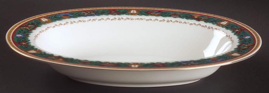Christmas Tradition 11" Oval Vegetable Bowl by Nikko-1