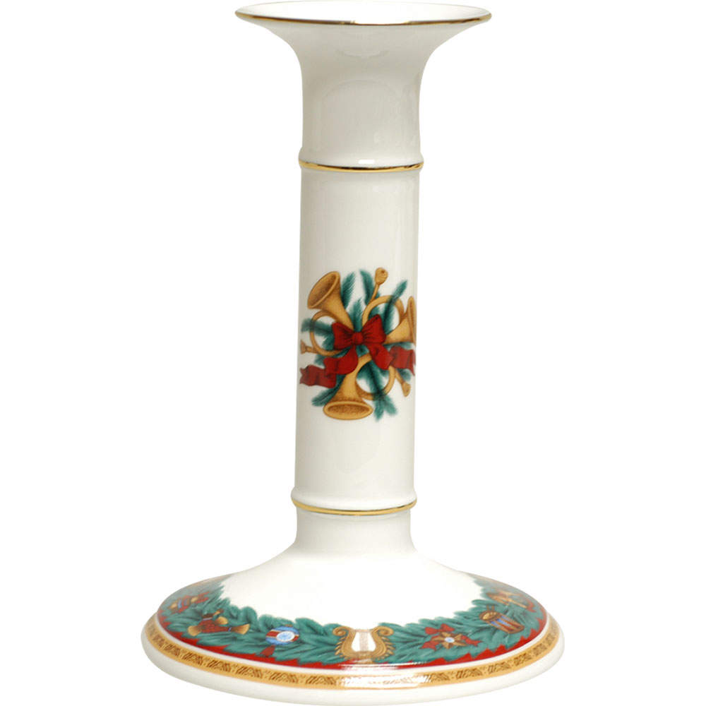 Christmas Tradition Tall Candlestick by Nikko-1