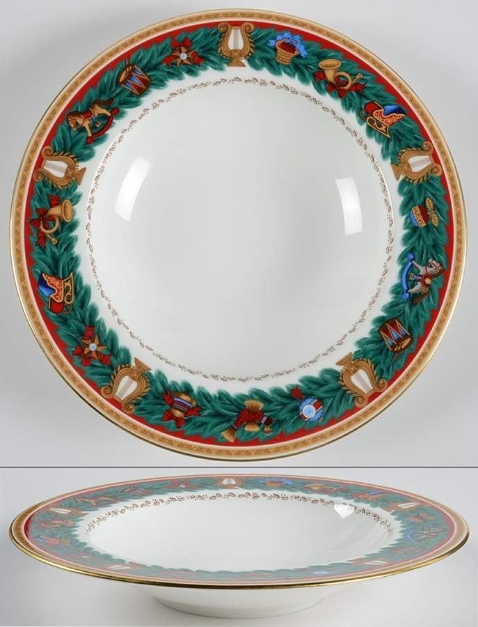 Christmas Tradition Large Rim Soup Bowl by Nikko-1