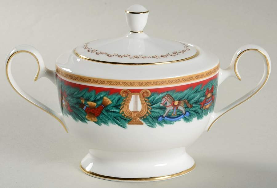 Christmas Tradition Sugar Bowl & Lid by Nikko-1