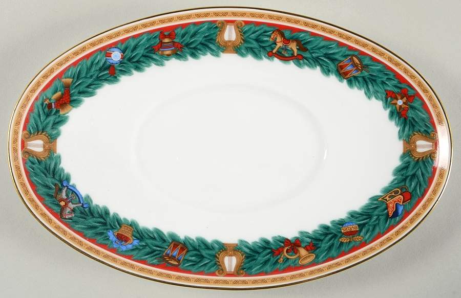 Christmas Tradition Underplate for Gravy Boat by Nikko-1
