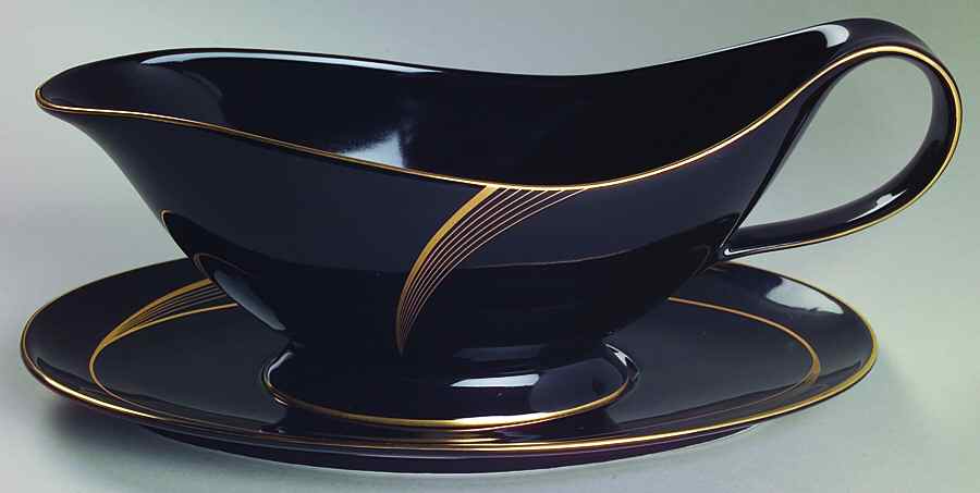 City Lights Gravy Boat & Underplate by Nikko-1