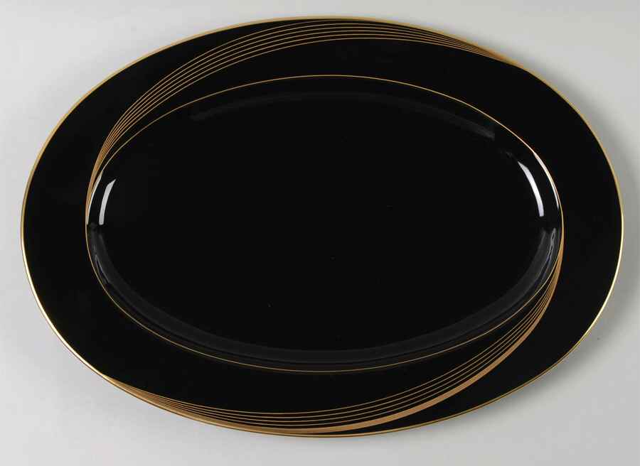 City Lights 14" Oval Serving Platter by Nikko-1