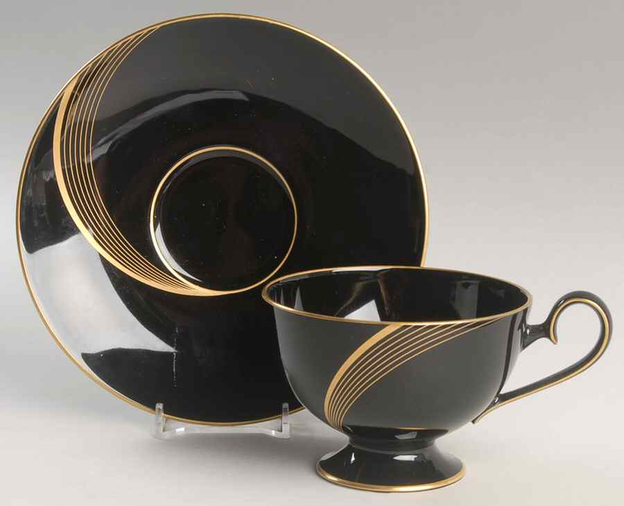 City Lights Footed Cup & Saucer Set by Nikko-1