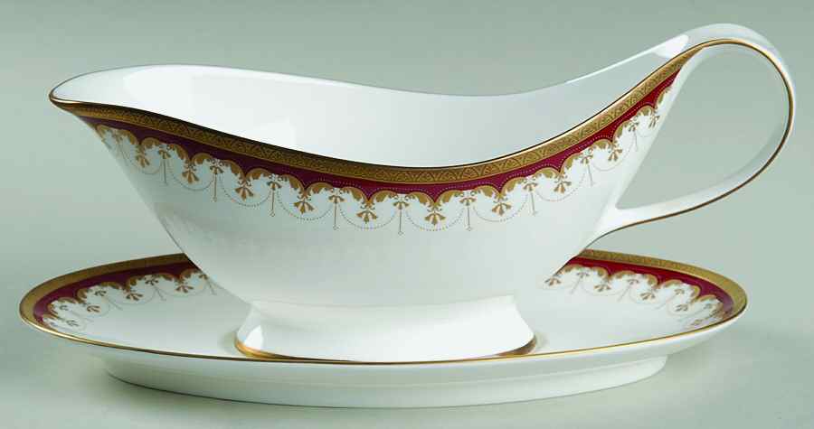 Clarendon Gravy Boat & Underplate by Nikko-1