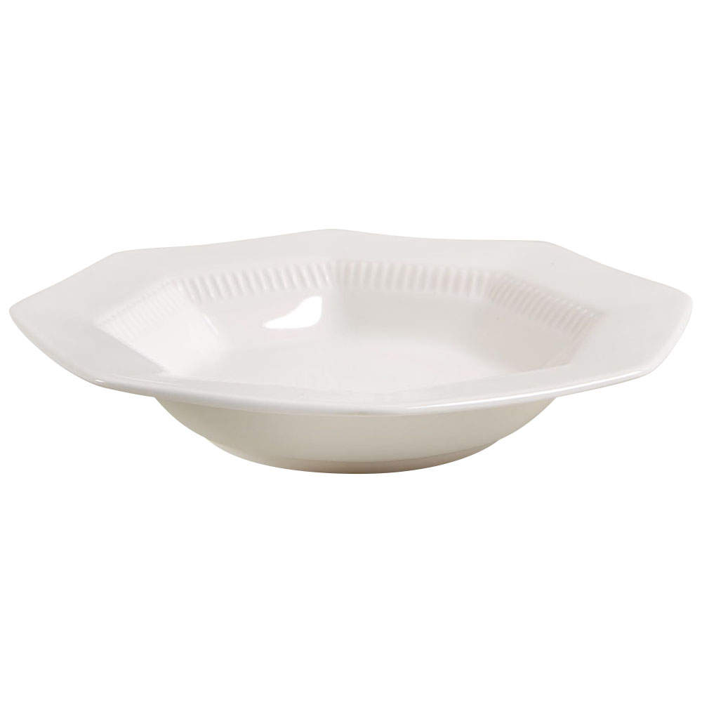 Classic White Rim Soup Bowl by Nikko-1