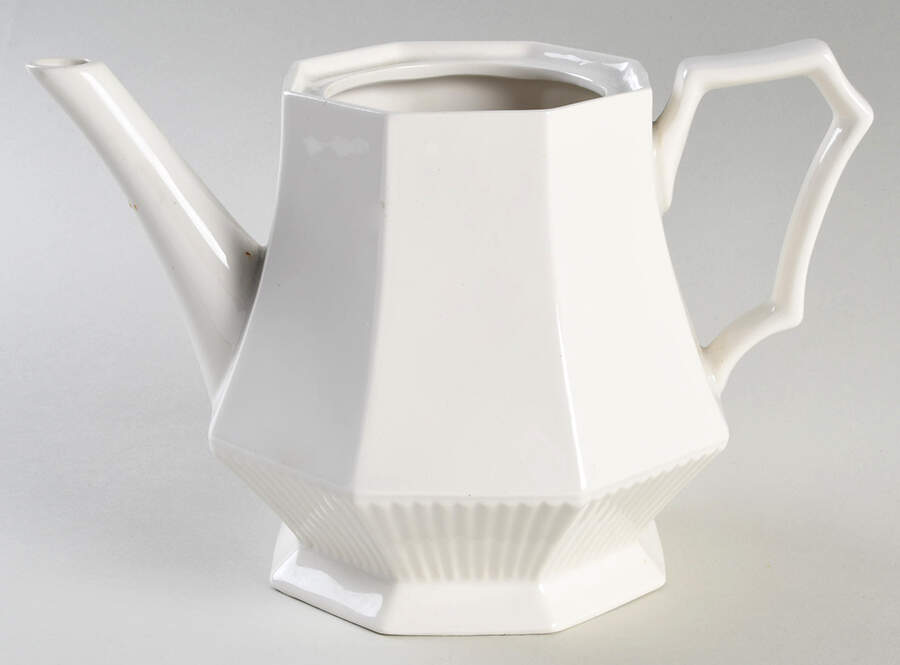 Classic White Small Teapot No Lid by Nikko-1