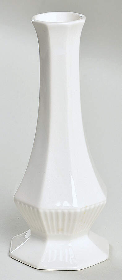Classic White 6" Bud Vase by Nikko-1
