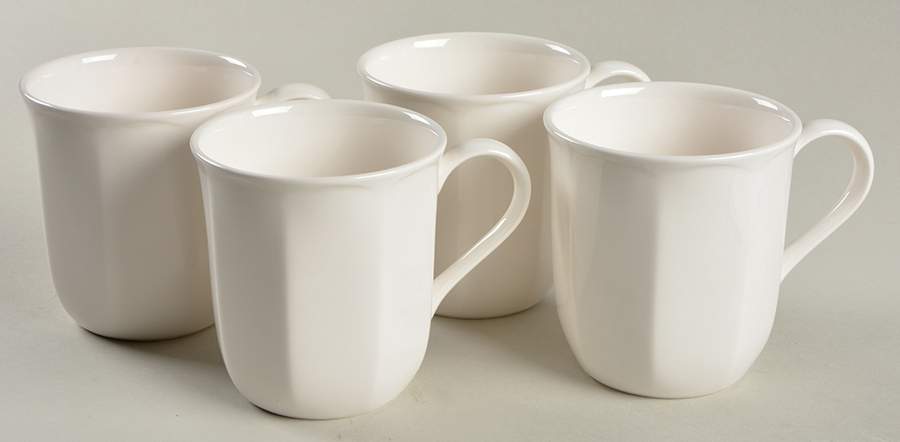 Classic White Mug - Set of 4 by Nikko-1