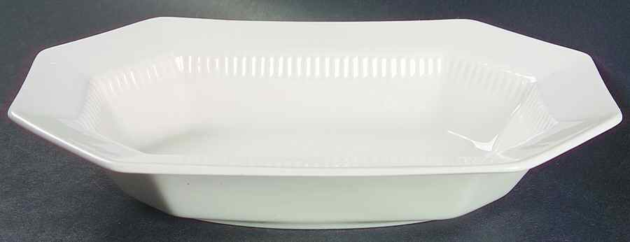 Classic White 9" Oval Vegetable Bowl by Nikko-1